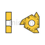 螺紋加工 M級3維斷屑槽刀片 內(nèi)孔用 通用螺紋60°【5個裝】