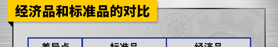 經(jīng)濟(jì)品和標(biāo)準(zhǔn)品的對比