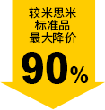 較米思米標(biāo)準(zhǔn)品最大降價(jià)90%