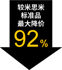 較米思米標(biāo)準(zhǔn)品最大降價92%