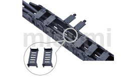 經(jīng)濟型 拖鏈 內(nèi)外開閉型 (可附加分隔片)