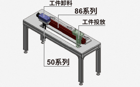 工件水平傳送使用范例