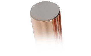 導(dǎo)體截面偏灰/黑