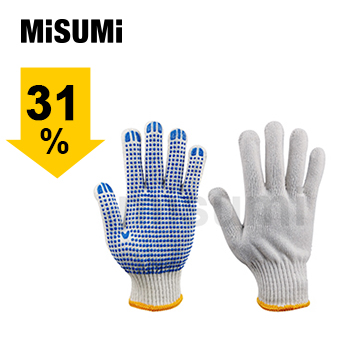 10針600g點塑紗線手套