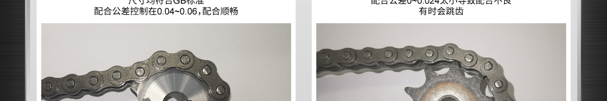 鏈輪鏈條配合度比較