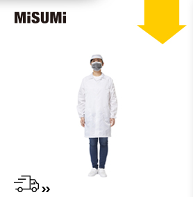 白色條紋防靜電紐扣大褂