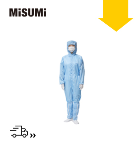 藍(lán)色條紋防靜電連帽連體服