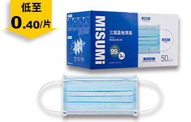 一次性藍(lán)色平面口罩