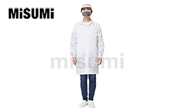 白色條紋 防靜電紐扣大褂