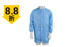 藍(lán)色條紋防靜電立領(lǐng)拉鏈大褂