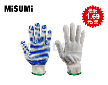 加厚款10針700g
											點塑紗線手套（經濟款）