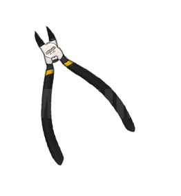 黑色雙塑柄水口鉗