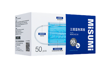 一次性藍(lán)色平面口罩