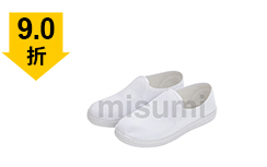 PVC防靜電白色帆布中巾鞋