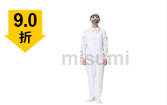 白色條紋防靜電翻領拉鏈分體服