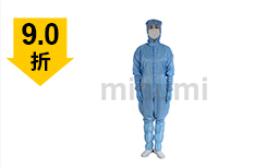 藍色條紋袖口5道松緊款連帽連體服