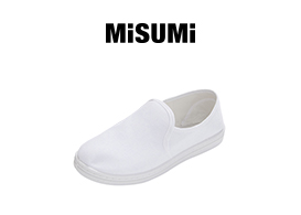 PVC防靜電白色帆布中巾鞋