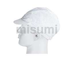 白色條紋防靜電小工帽