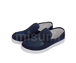 PVC防靜電藏青色帆布
							單孔網(wǎng)面鞋