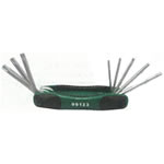 8件折疊式中孔花形扳手組套