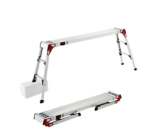 鋁合金天板四腳平臺(tái)梯 伸縮型