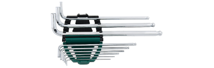 9件特長球頭內(nèi)六角扳手組套