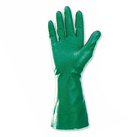 綠色丁腈防化手套