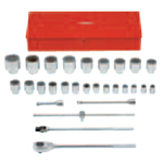 29件套25MM系列英制12角手用套筒