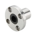 帶法蘭直線軸承標準型單襯型·圓法蘭型（表面鍍鎳）