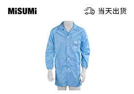 藍色條紋防靜電翻領(lǐng)紐扣大褂定制款